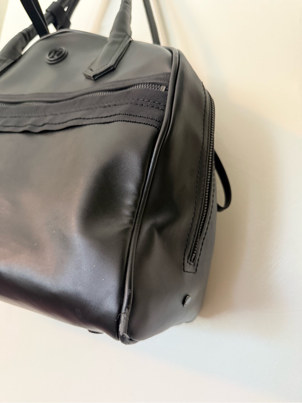 lululemon athletica Black Leather Duffel Tote - Picture 15 of 15